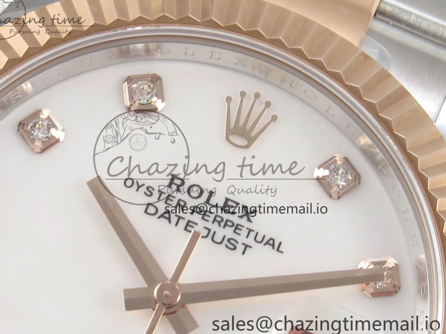 0208 DateJust 41 126331 SS RG ARF 1:1 Best Edition White MOP Diamonds Dial on Oyster Bracelet SH3235 (Weighted) UrbanChic 186